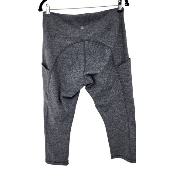 Athleta Heather Gray Ultimate Stash Pocket Capri High Rise Leggings Size 1X - Picture 4 of 5